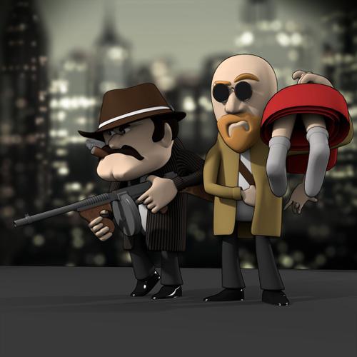 cartoon gangsters preview image